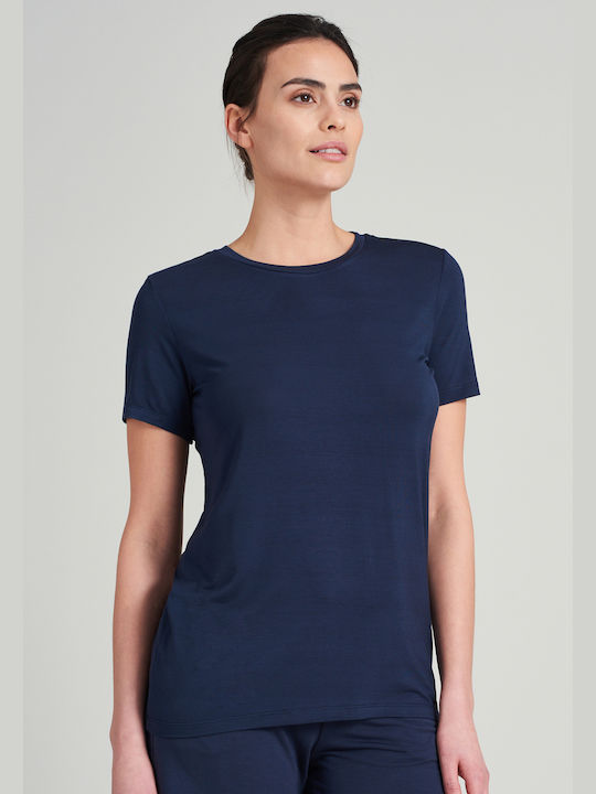 Schiesser Γυναικείο T-shirt Blue