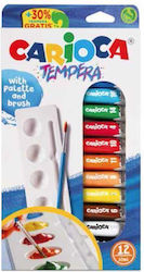 Carioca Tempera Colour Paint Tube 10ml No color found. 6pcs