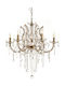 Inlight Chandelier with Crystals 6xE14 Transparent 5244-6-ΟΞΥΝΤΕ