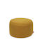 Bean Bag Stool Poof Yellow 50x50x35cm