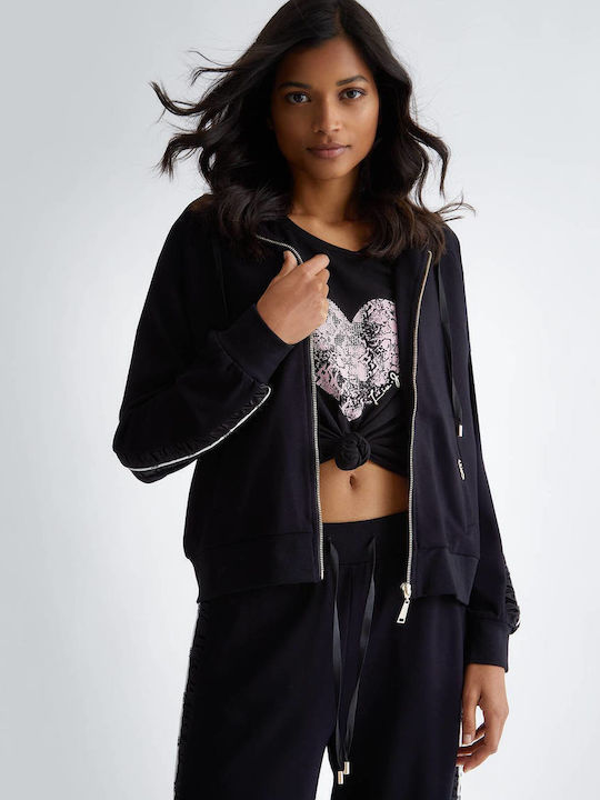 Hero Women's Sweatshirt Jacket Hooded Black