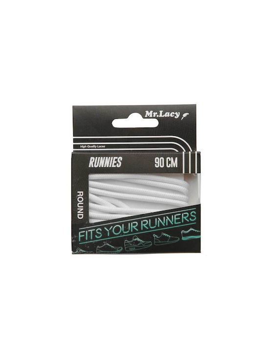 Mr.Lacy Runnies Lf Shoelaces White 2pcs 90cm