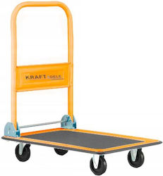 Kraft & Dele Transport Trolley Foldable for Weight Load up to 150kg Yellow