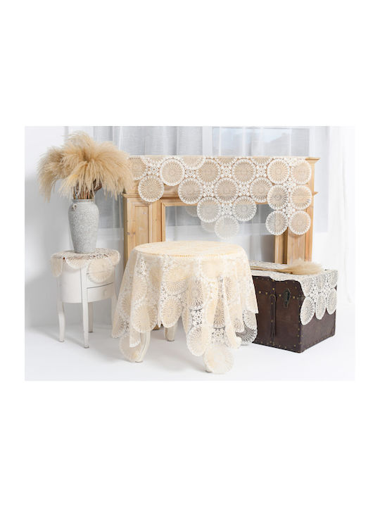 Liolios Home Runner with Embroidery Gold 33x130cm