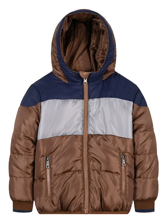 Kids' Casual Jacket Double Sided with Hood Camel