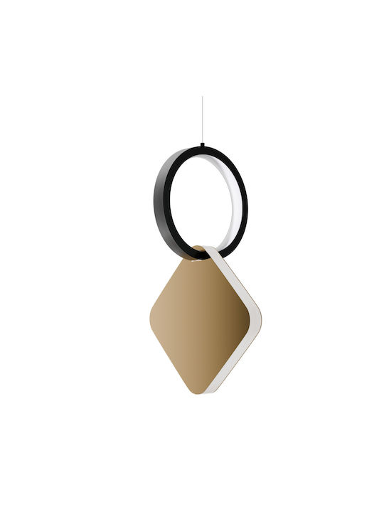 Alphab2b Pendant Light LED with Natural White Light Gold