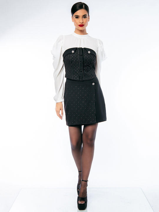 Emporio Grama Mini Skirt in Black color