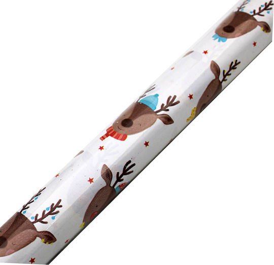 Christmas Wrapping Paper for Gift White 70cm.
