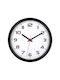 TFA Silent Clock Wall Clock Glass Black 31.5x34.5cm