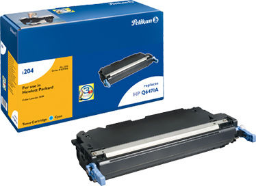 Pelikan 1204 Kompatibel Toner für Laserdrucker HP Q6471A Cyan