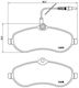 Brembo Σετ Τακάκια Εμπρός για Citroen Jumpy Fiat Scudo Peugeot Expert / Expert Tepee Toyota Proace