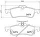 Brembo Brake Pad Rear for Daihatsu Charade Toyota Yaris