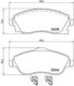 Brembo Brake Pad Front for Opel Combo / Corsa / Meriva / Tigra