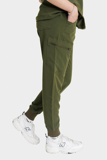 Dr. Scrub Femei Pantaloni medicali Kaki