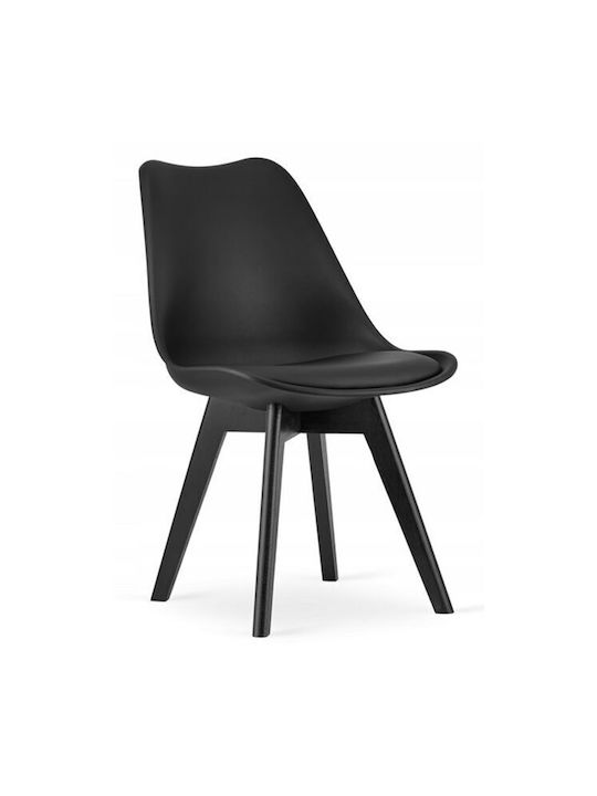 Mark Kitchen Polypropylene Chair Black 49x55.5x82.5cm