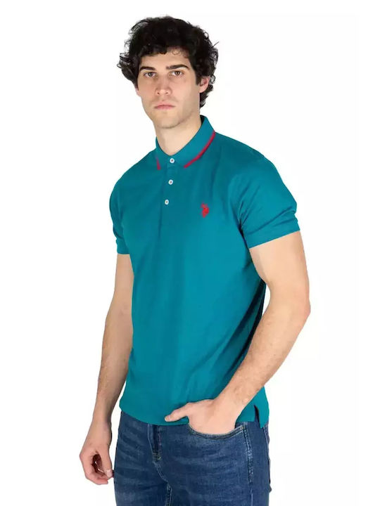 U.S. Polo Assn. Men's Short Sleeve Blouse Polo Petrol Blue