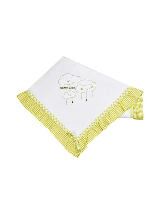 Bunny Bebe Pique Swaddle Wrap Λαχανί