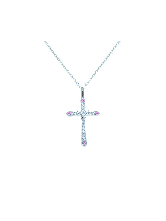 Arapinis Women's Cross from Rose Gold Plated Silver