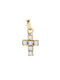 Savvidis Gold Kreuz 14K mit Kette