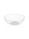 Versa Fruit Bowl Metallic White 28x10x28cm