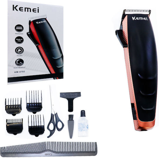 Kemei Professionelles Set Haarschneidemaschine Netzbetrieben Black/Gold KM-4702