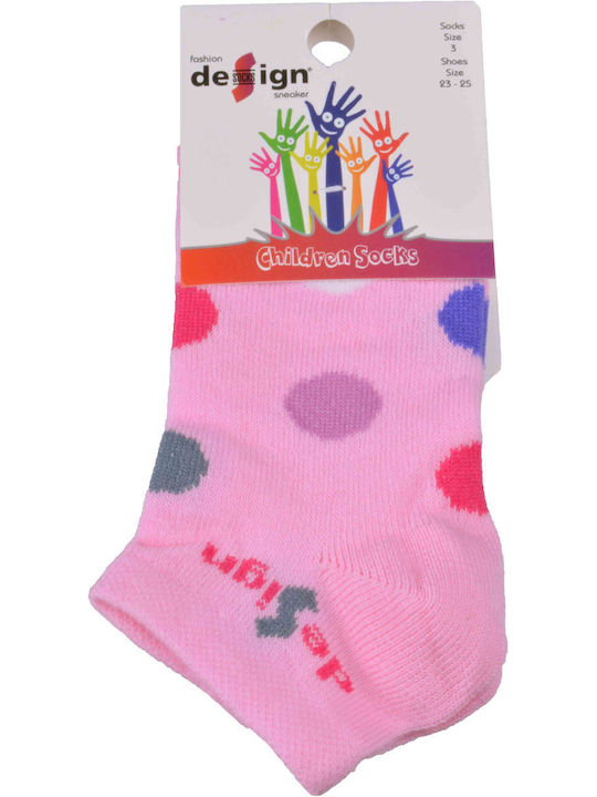 Design Socks Kids' Ankle Socks Pink