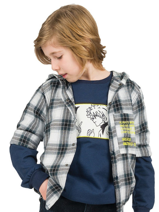 Energiers Kids Checked Shirt Multicolour