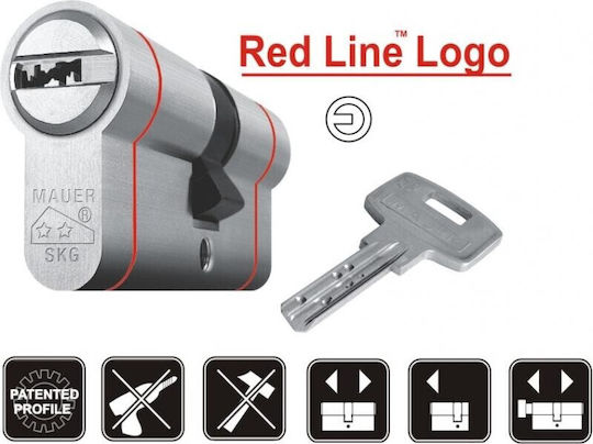 Mauer Lock Cylinder Security Elite 87mm Silver