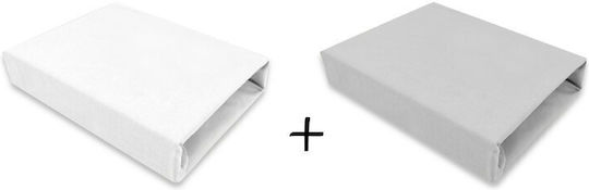 Qmini Set Cu Cauciuc Alb 50x90cm