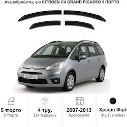 Heko Set Car Windbreakers Front And Back Dark Fime For Citroen C4 Grand Picasso 2007-2013 4 Pieces 12237 Heko Set Car Windbreakers Front And Back Dark Fime For Citroen C4 Grand Picasso 2007-2013 4 Pieces 12237