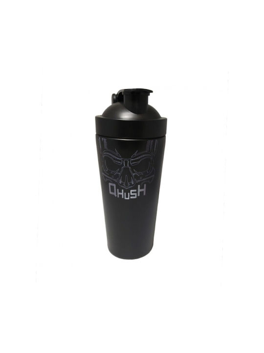 USN Qhush Shaker Πρωτεΐνης 750ml Ανοξείδωτο Μαύρο