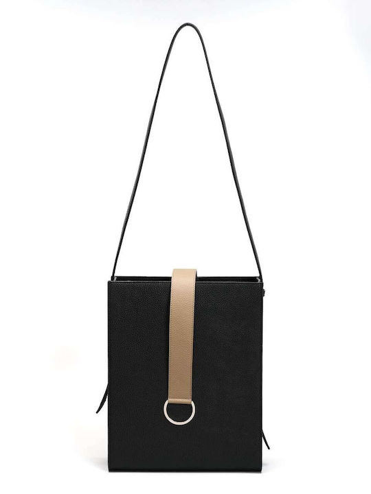 Urban Leder Damen Tasche Schulter Schwarz