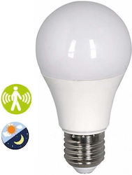 Aca LED Lampen für Fassung E27 und Form A60 Naturweiß 720lm mit Lichtsensor 1Stück