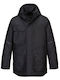 Portwest Arbeitsjacke Reflektierend mit Kapuze Schwarz