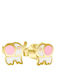 Eforo Kids Earrings Studs from Gold 14K