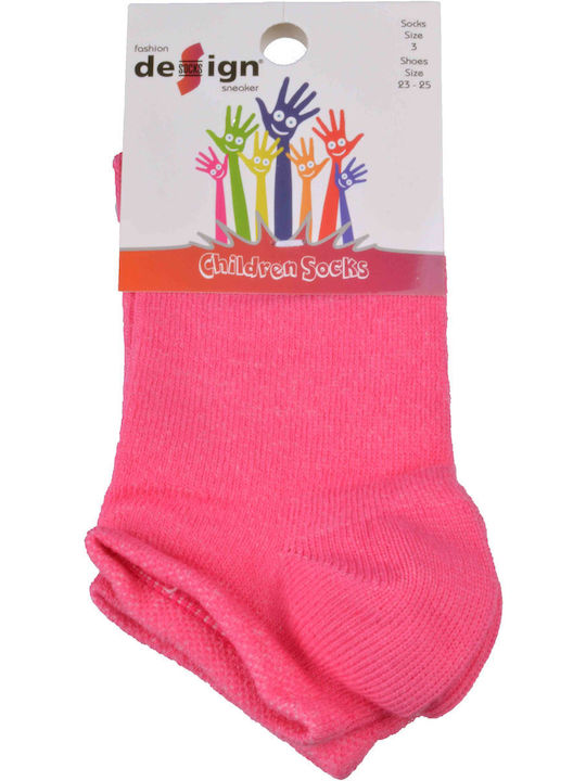 Design Socks Kids' Ankle Socks Fuchsia