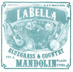 La Bella Single Silver Plated String for Mandolin / Mandola 773l N.3 (re) 0,021''" 773L