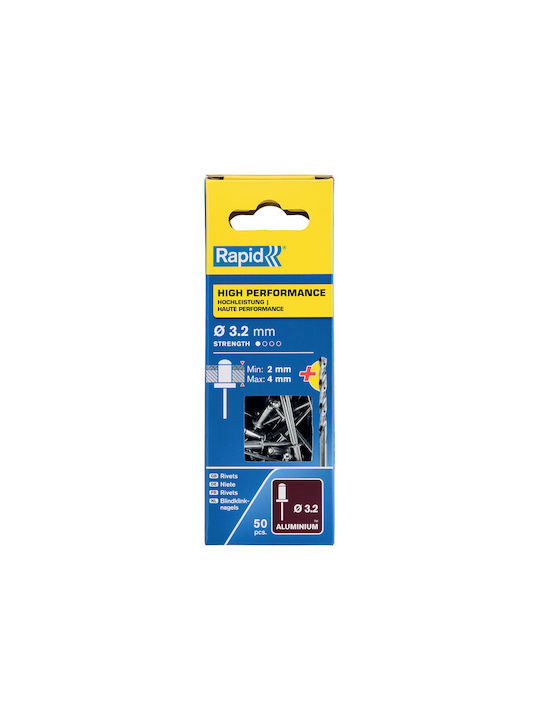Rapid Πριτσίνια Aluminium M3.2mm 50Stück