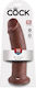 King Cock Ρεαλιστικό Dildo με Βεντούζα Καφέ 25cm