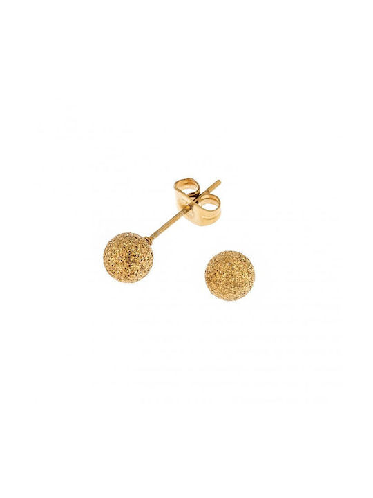 Senza Earrings made of Steel Gold Plated