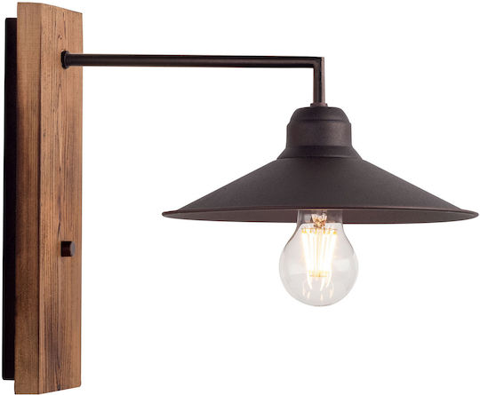 ArkoLight Vintage Leuchte Wand mit Fassung E27 Kupfer 30x30x40cm