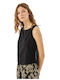 Namaste Women's Blouse Sleeveless Black