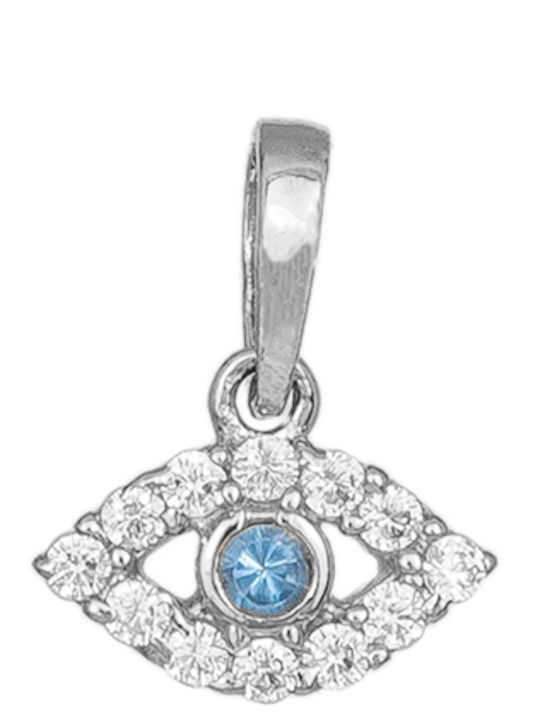 Kreuzanhänger aus Weißgold 14K