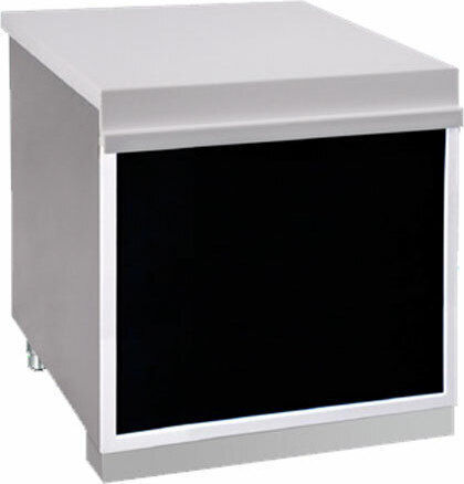 Bambas Frost Corian Frost Cashier Counter Desk 100x90x85cm Black