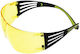 3M Securefit 401 Safety Glasses for Protection with Yellow Lenses 1pcs