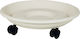 Sic Plast Plate Pot Plastic White Wheeled 31x31...
