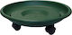 Sic Plast Plate Pot Plastic Green Wheeled 28x28...