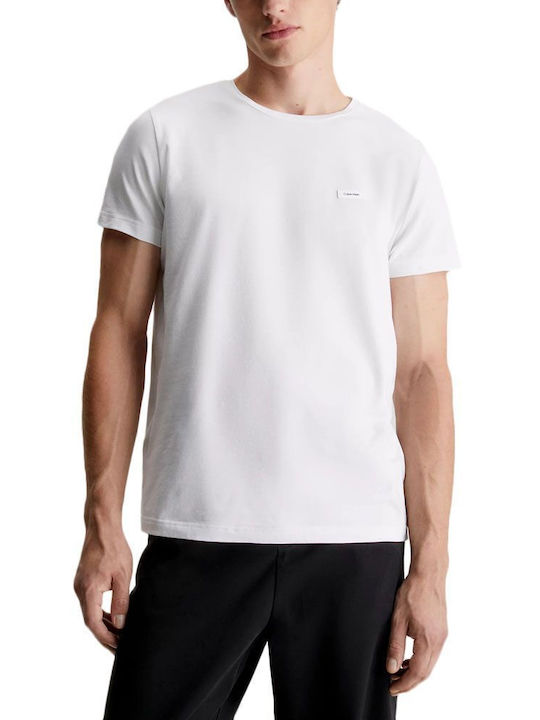 Calvin Klein Men's Short Sleeve Blouse White