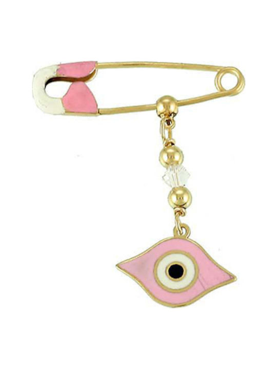 Xrisokosmima Child Safety Pin made of Gold 9K