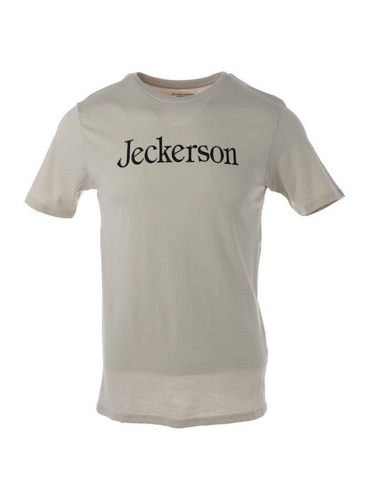 Jeckerson Men's Short Sleeve T-shirt Beige 120173-32547